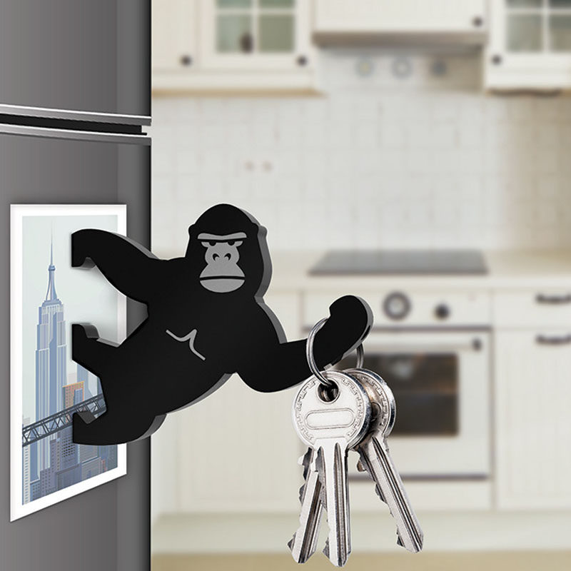 16 Key Holders To Keep You Organized // Stick this gorilla to your fridge and you'll always have a place to keep your keys and a handy helper to crack open bottles.