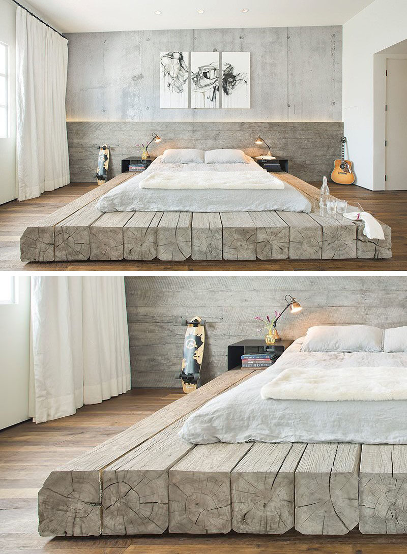 Furniture Raised Platform Around Bed With Built-in Storage Woodworking ...