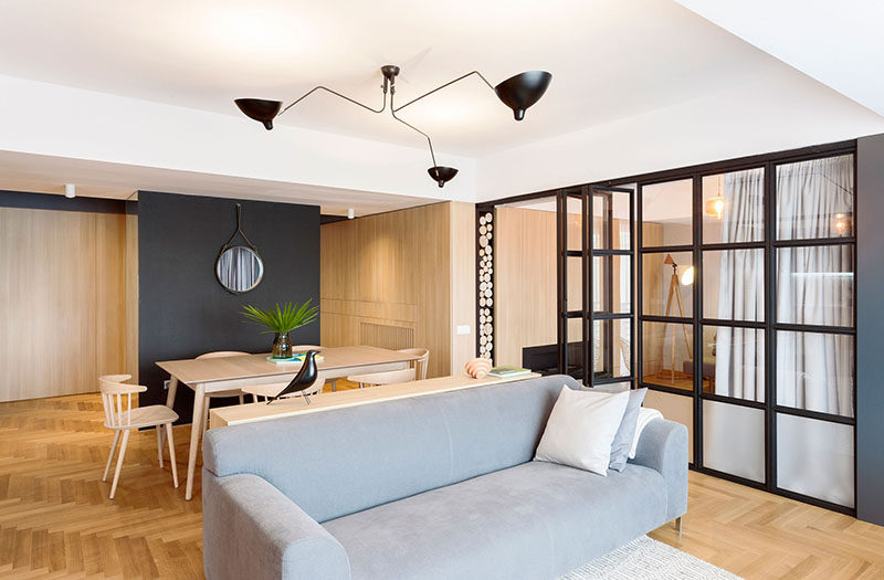 Apartment Interior Design Idea - Build A Small Wall As A Room Divider