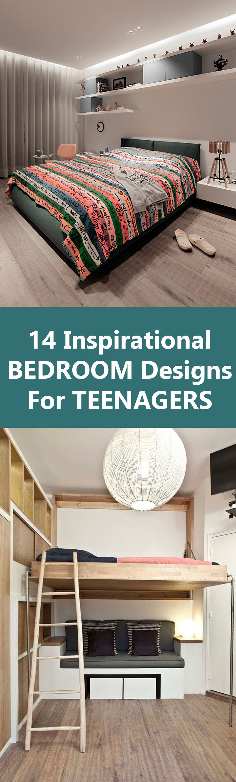 14 Inspirational Bedrooms For Teenagers