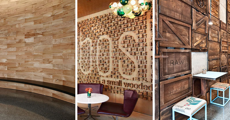 Accent Wall Ideas - 12 Different Ways To Cover Your Walls In Wood  #AccentWall #FeatureWall #WoodAccentWall #WoodFeatureWall #InteriorDesign