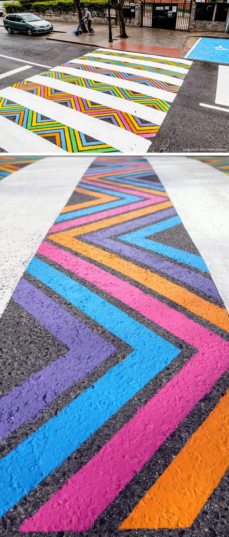 Colorful And Artistic Crosswalks Are Showing Up On The Streets Of Madrid