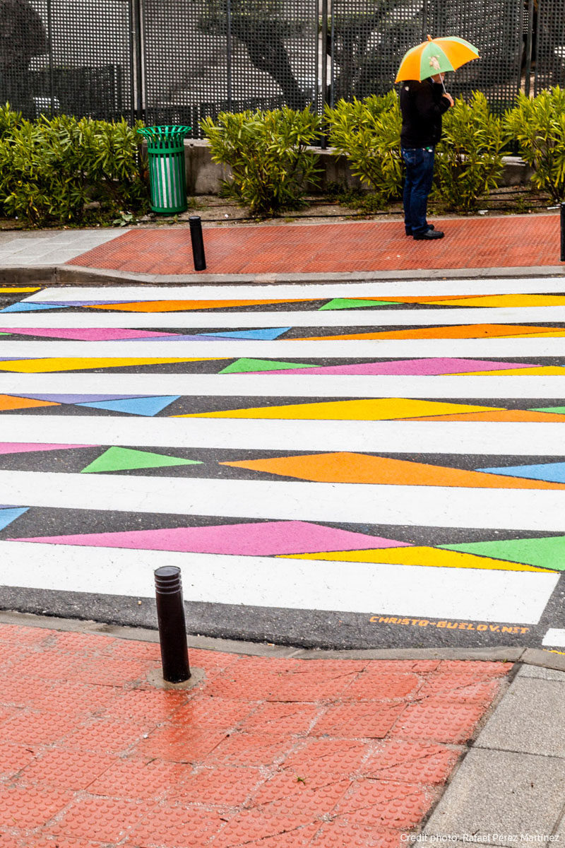 Colorful And Artistic Crosswalks Are Showing Up On The Streets Of Madrid