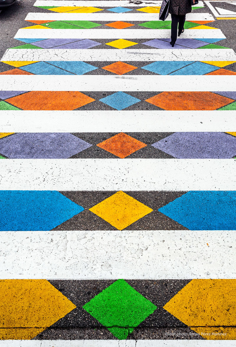 Colorful And Artistic Crosswalks Are Showing Up On The Streets Of Madrid