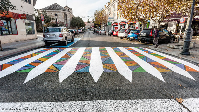 Colorful And Artistic Crosswalks Are Showing Up On The Streets Of Madrid