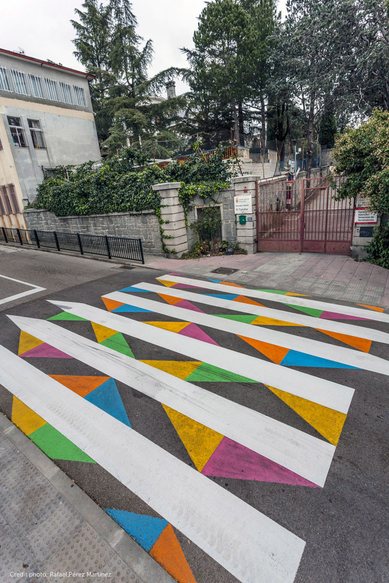 Colorful And Artistic Crosswalks Are Showing Up On The Streets Of Madrid