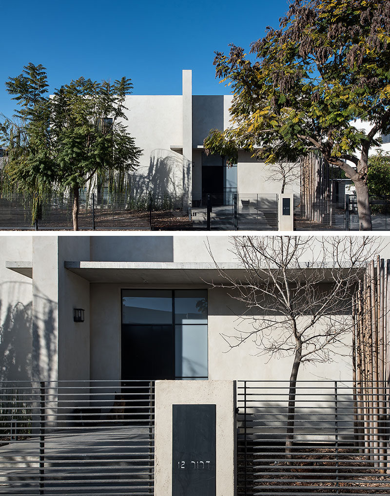 NeumanHayner Architects have designed this "L" shaped home in Tel Aviv, Israel, for a family of four.