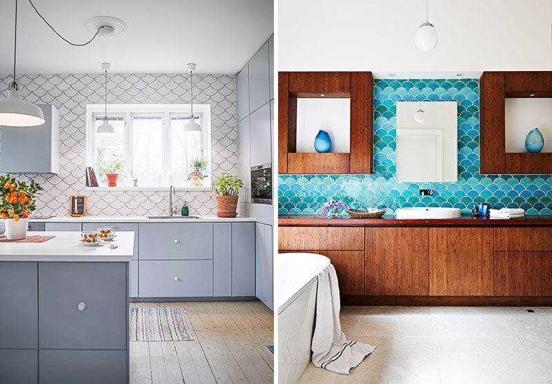 Wall Tile Idea - 5 Reasons Why You Should Get Creative With Fish Scale Tiles