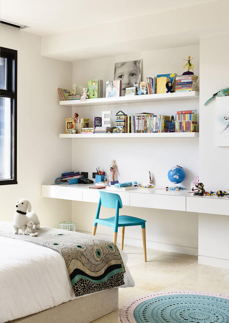 Interior Design Idea - 11 Essentials For Kids Homework Stations // Customizing the desk or table to their height makes it less likely for them to fidget as they try to reach their work surface. 