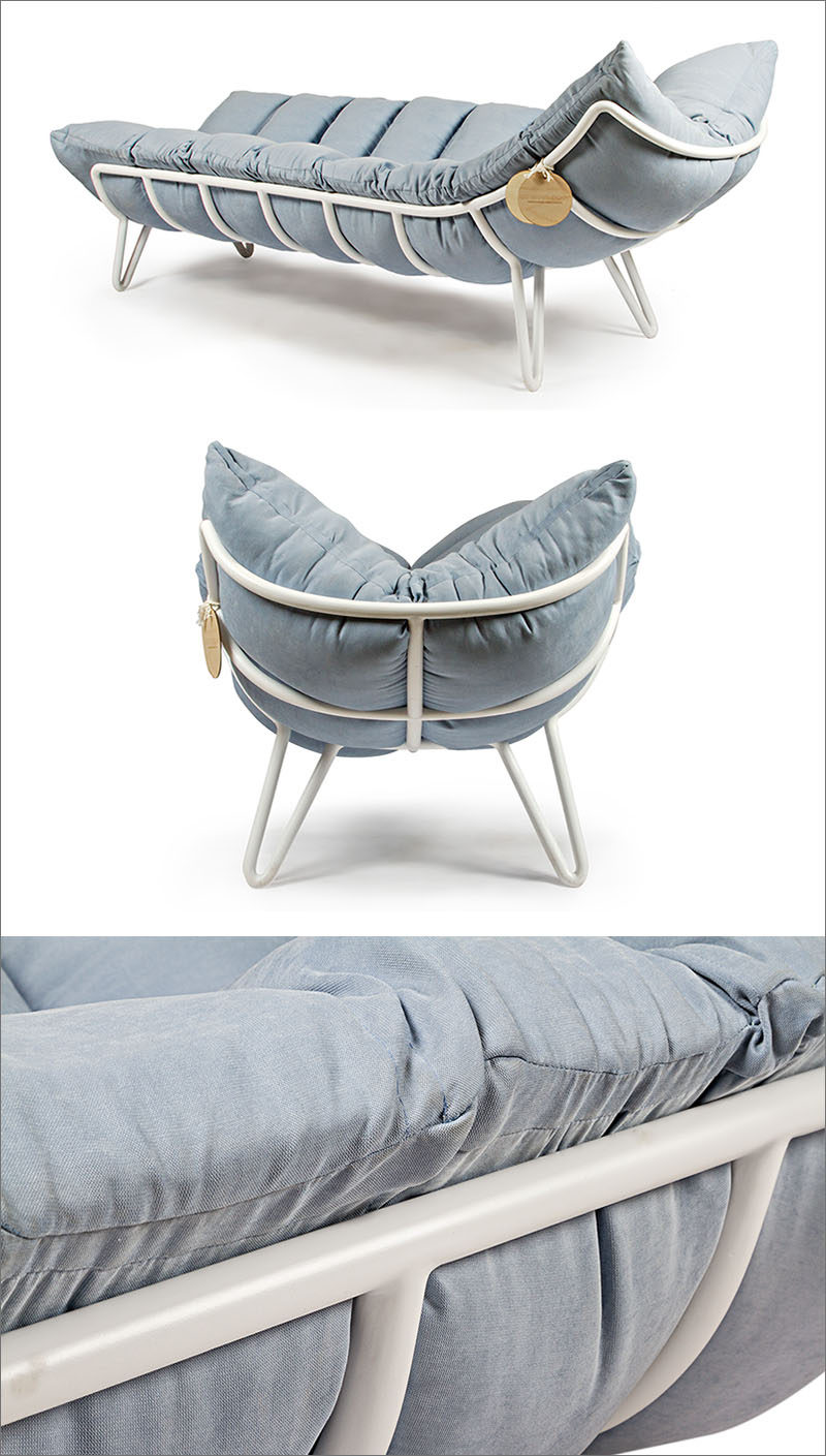 The Inchworm, a sun lounger designed by Alexandra Knyazevoy.