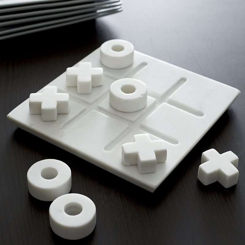 Office Decor Idea - Add A Touch Of Marble // Sometimes you need to take a little break from work; and what better way to take a break than playing a game. 