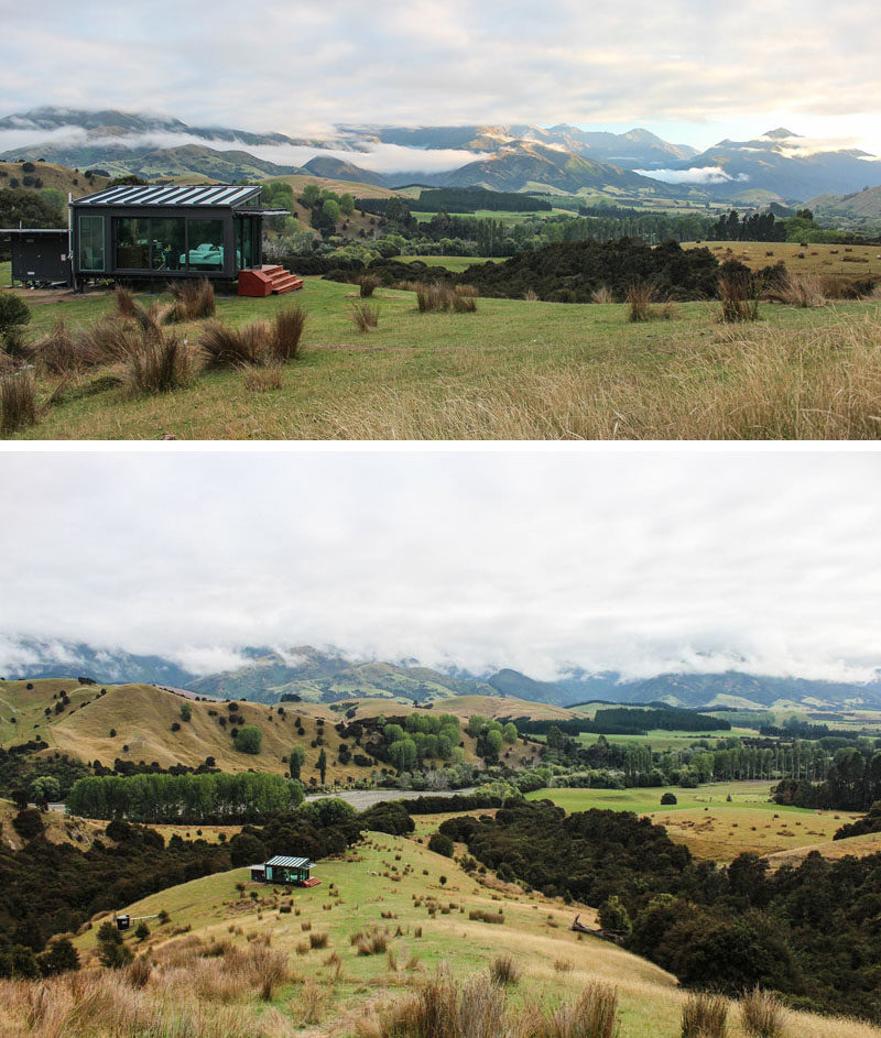 You can hike to and stay in a secluded glass hotel room in the middle of a valley in New Zealand.