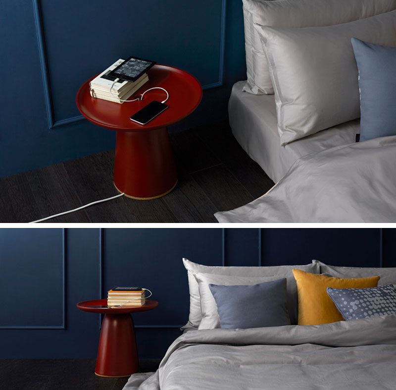 This Nightstand Lets You Hide Your Charging Cables Within It