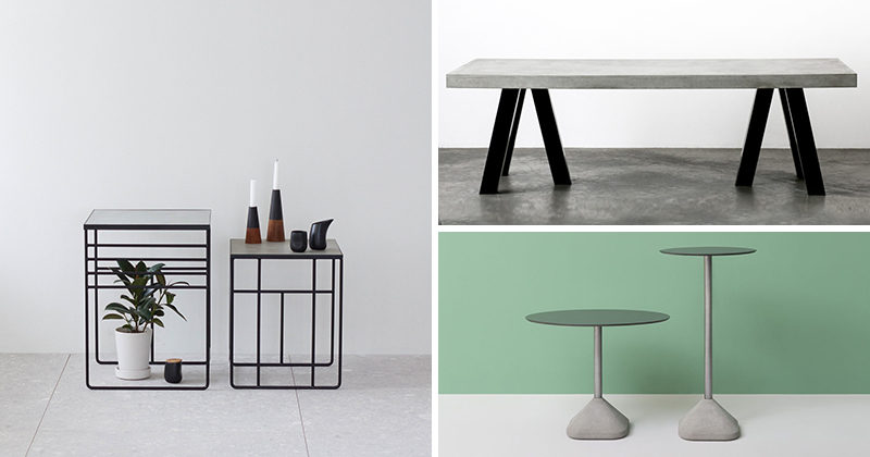 10 Examples Of Concrete and Steel Tables To Add To Your Industrial Interior