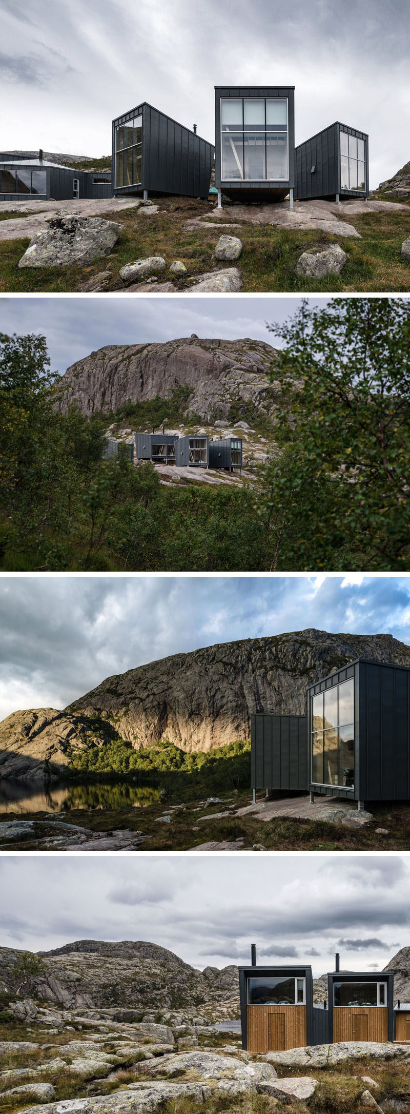 Skåpet Mountain Lodges in Soddatjørn, Norway (Designed by KOKO architects)