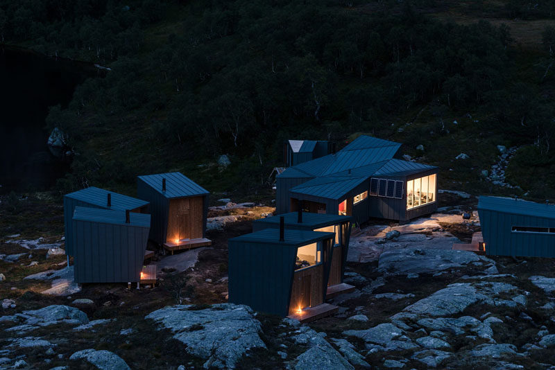 Skåpet Mountain Lodges in Soddatjørn, Norway (Designed by KOKO architects)