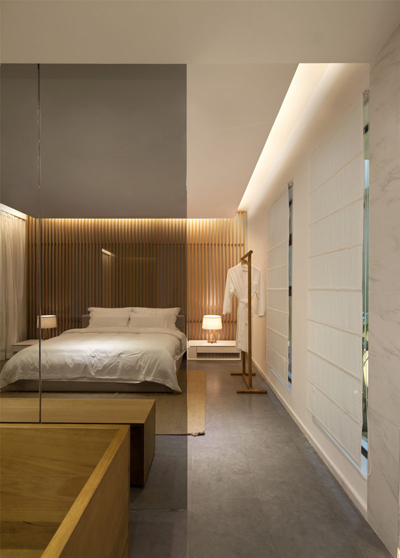 Bedroom Wall Design Idea - Create A Wood Slat Accent Wall
