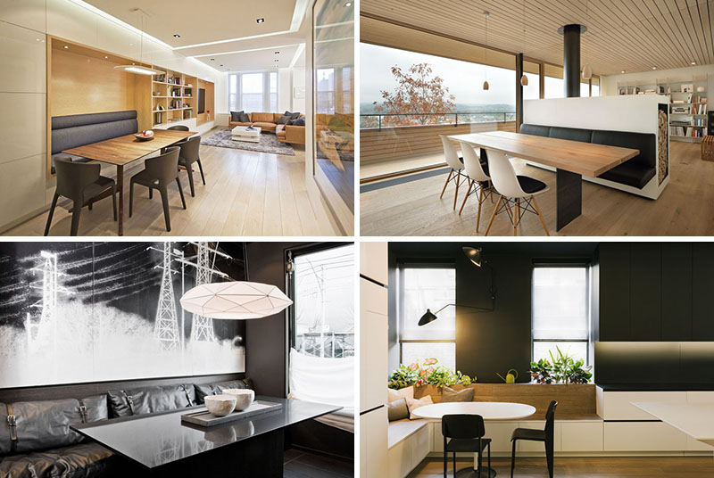 Dining Room Design Idea Use BuiltIn Banquette Seating To Save Space