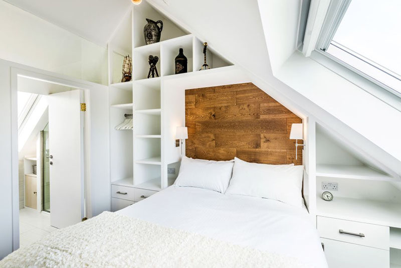 Bedroom Design Ideas - 8 Ways To Create The Ultimate Bed Surround With Storage // Use Open and Closed Shelving -- Including a combination of both open shelving and closed off drawers and cabinets allows you to keep some things easily accessible and on display, while keeping other things out sight and out of the way.