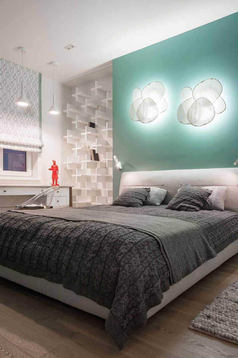 Bedroom Design Ideas - 8 Ways To Decorate The Wall Above Your Bed // Lighting - An empty wall above the bed is the perfect place to put a light fixture or two. They'll brighten up the room and can add a sculptural element to it, as well.