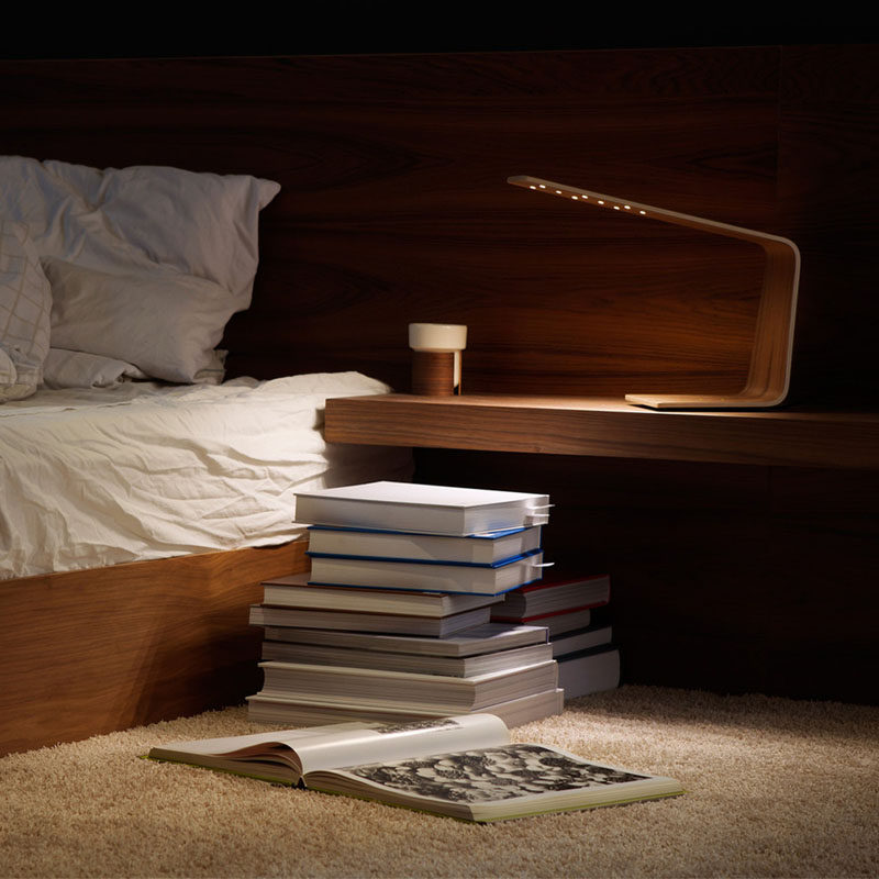 12 Bedside Table Lamps To Dress Up Your Bedroom // LED1 Table lamp designed by Mikko Karkkainen. Manufactured by Tunto.