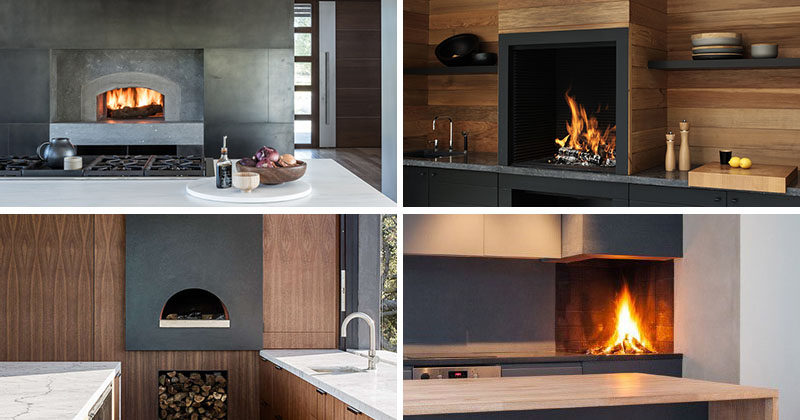 Kitchen Design Ideas - Include A Built-In Wood Fire Oven Or Pizza Oven Into Your Kitchen