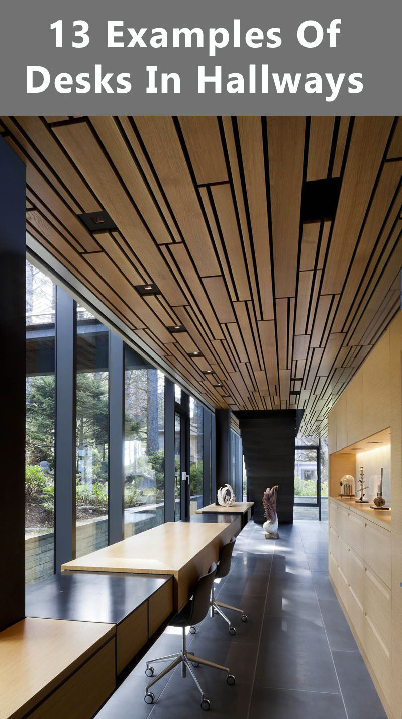 Interior Design Idea - 13 Examples Of Desks In Hallways // 