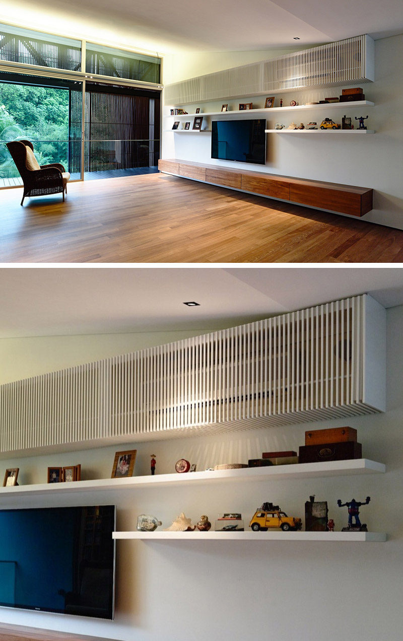 Interior Design Ideas - Hide The Air-Conditioning Unit Inside A Cabinet