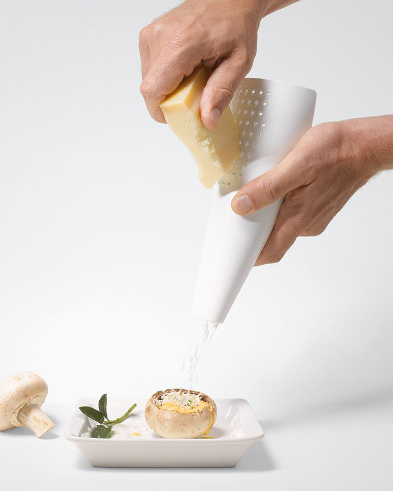 Gift Ideas For People Who Love To Cook // With two functional ends, this cheese grater lets you get just the right amount of cheese every time. The smaller end allows you to target the spot you want to cheese, and if you flip it the other way, the wider end lets you cover an entire plate with ease.