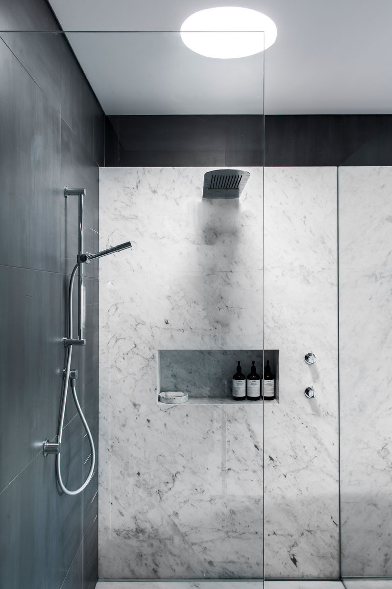 Bathroom Design Idea - 5 Ideas For Adding Marble To Your Bathroom // A marble shower amplifies your feelings of relaxation and turns your bathroom into a place you're never going to want to leave. It's elegant, it's timeless, it's marble.