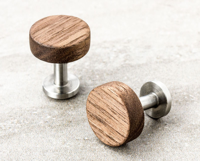 The Ultimate Gift Guide For The Modern Man (40+ Ideas!) // Wooden Cuff Links