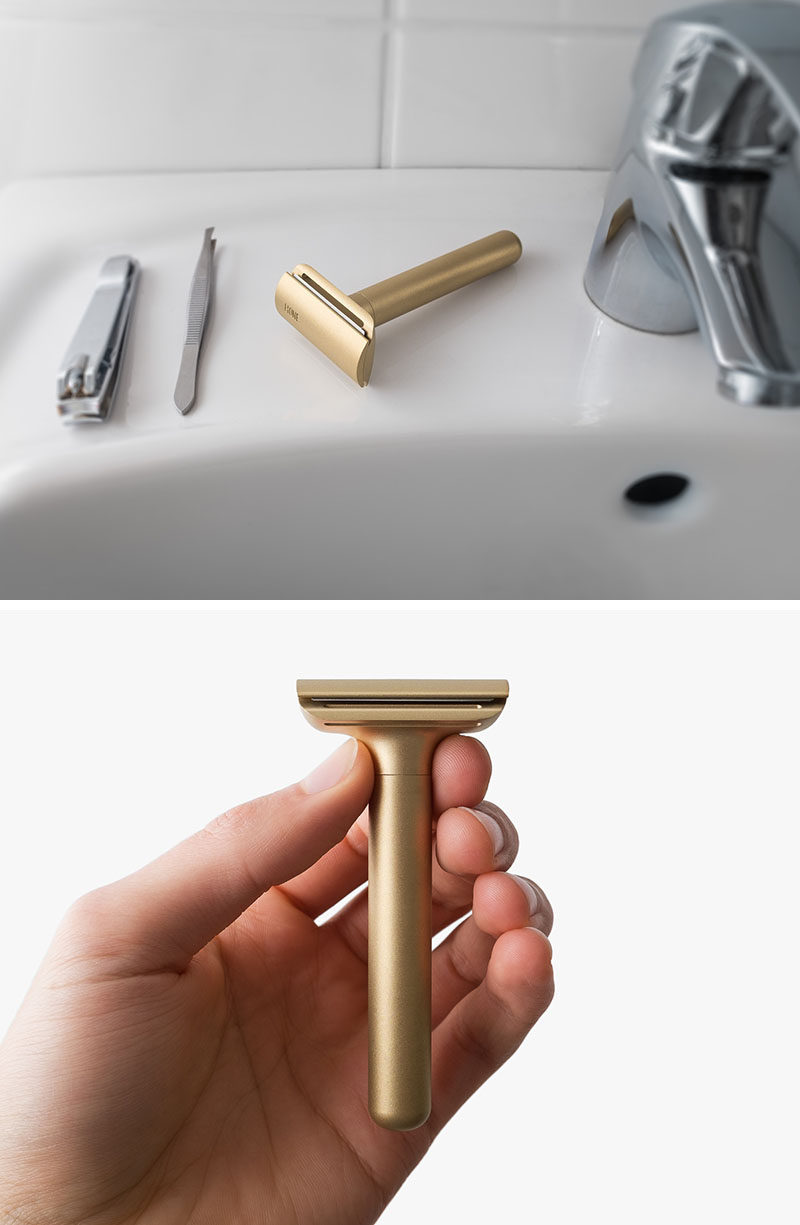 The Ultimate Gift Guide For The Modern Man (40+ Ideas!) // A Brass Minimalist Razor