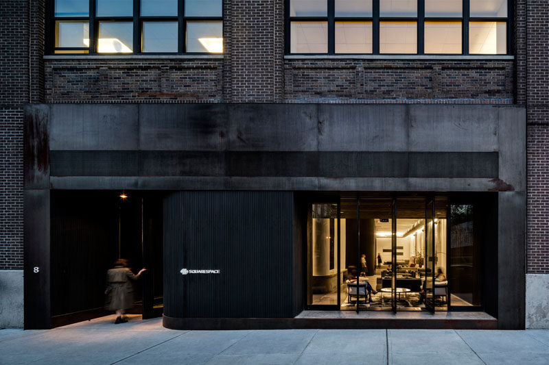 Design firm A+I have recently completed the new Squarespace head office in New York that features dramatic interiors and a rooftop patio.