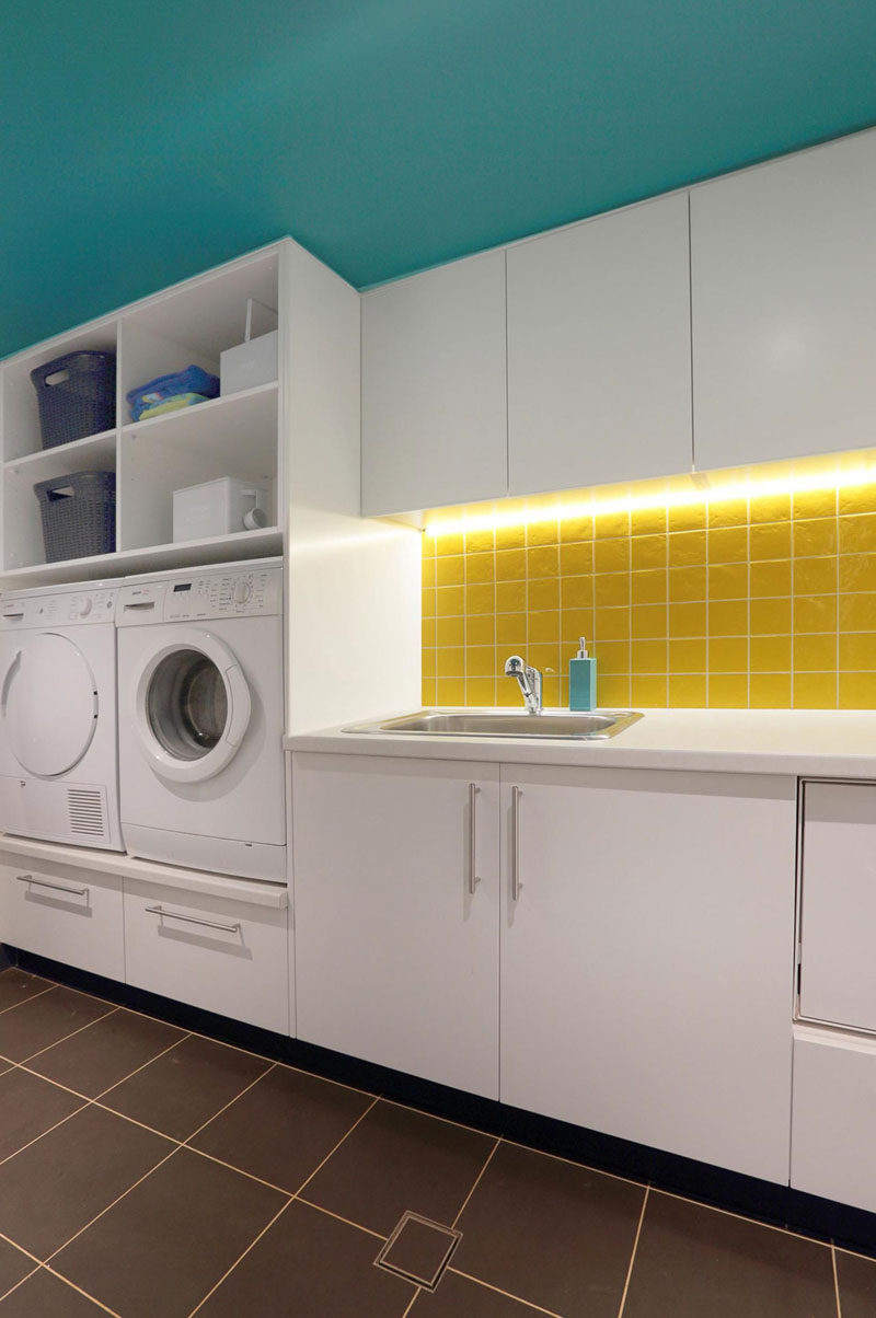 Laundry Room Design Idea - Raise Your Washer And Dryer Up Off The Floor