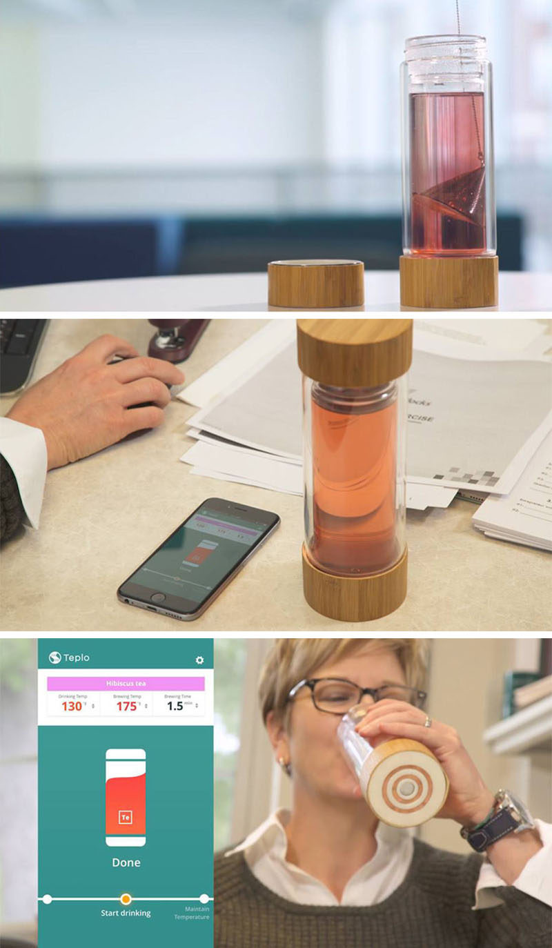 Gift Ideas For Tea Drinkers // Brew the perfect cuppa using this smart bottle that uses an app on your phone to let you know when the tea is ready and keeps your brew at a set temperature for up to four hours.
