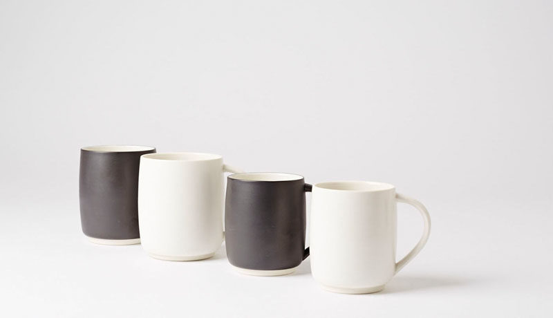 Gift Ideas For Tea Drinkers // With a matte finish and available in two sizes, these mugs are what minimalist tea lovers dreams are made of.