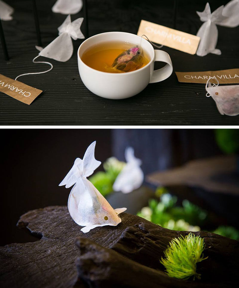 Gift Ideas For Tea Drinkers // These fish shaped tea bags come to life when immerse in hot water and you keep you company while you sip on your daily brew.