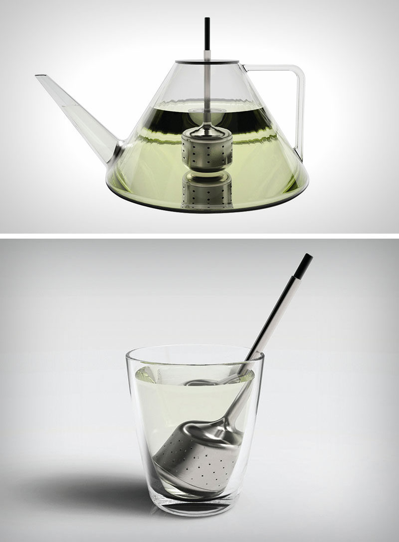 Gift Ideas For Tea Drinkers // Never worry about leaving your infuser in too long with this nifty gadget. Once you've achieved the perfect flavor, simply press down on the top of the infuser to seal the holes to prevent your tea from becoming bitter or over flavored.