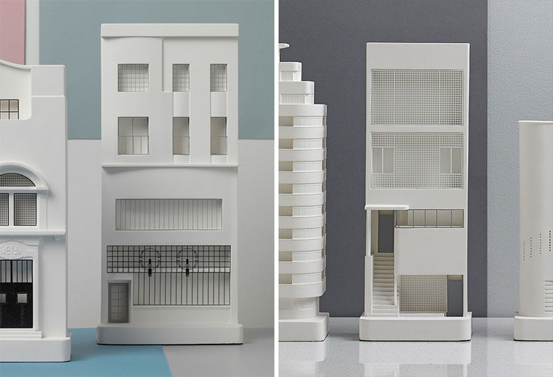 A simple decorative white model of a building they like. #GiftIdeas #Architect #InteriorDesigner #ModernGiftIdeas