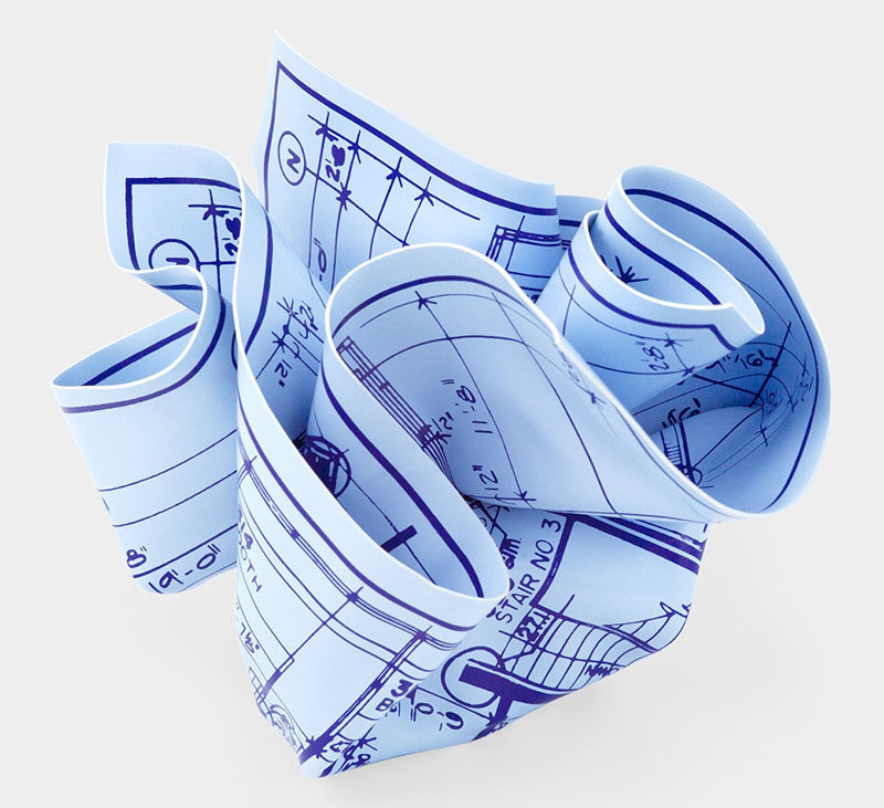 Keep blueprints safe from open windows or rushing people with a blueprint paper weight.  #GiftIdeas #Architect #InteriorDesigner #ModernGiftIdeas