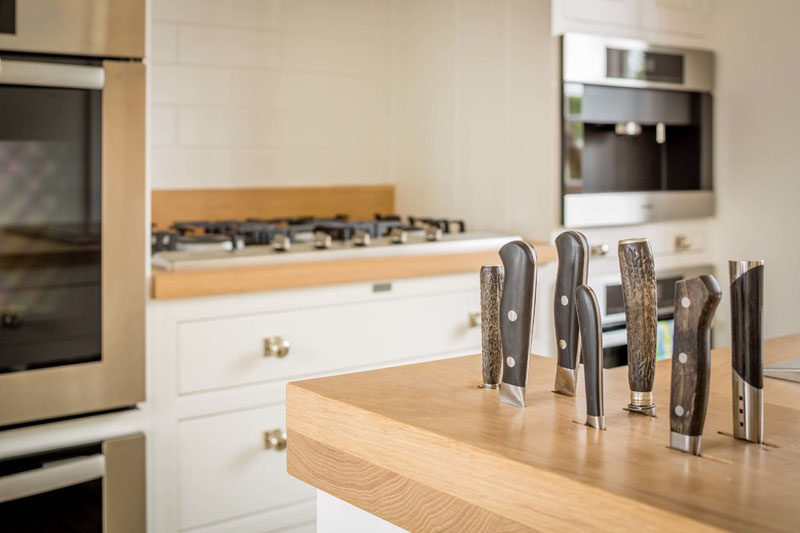 Kitchen Design Ideas - Include A Built-In Knife Block