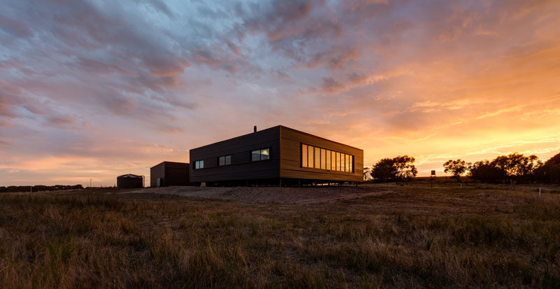 Architecture practice Lai Cheong Brown, have designed a farm house on an island off the coast of Australia, that's wrapped around a central courtyard.