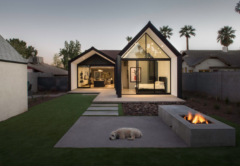 Chen + Suchart Studio have renovated this home in a 1930's era neighborhood of Phoenix, Arizona, and added a rear extension that created a larger living space and a new master bedroom.