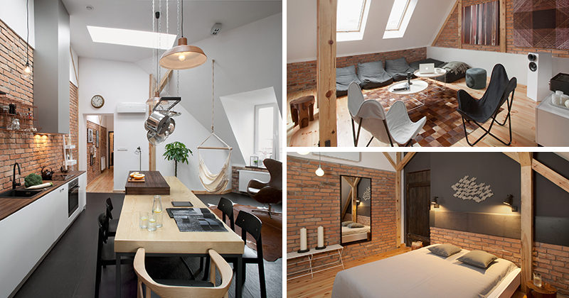 Design firm CUNS, have renovated the loft of a building in Poznan, Poland, that was built in the late nineteenth century, and transformed it into a contemporary livable space.