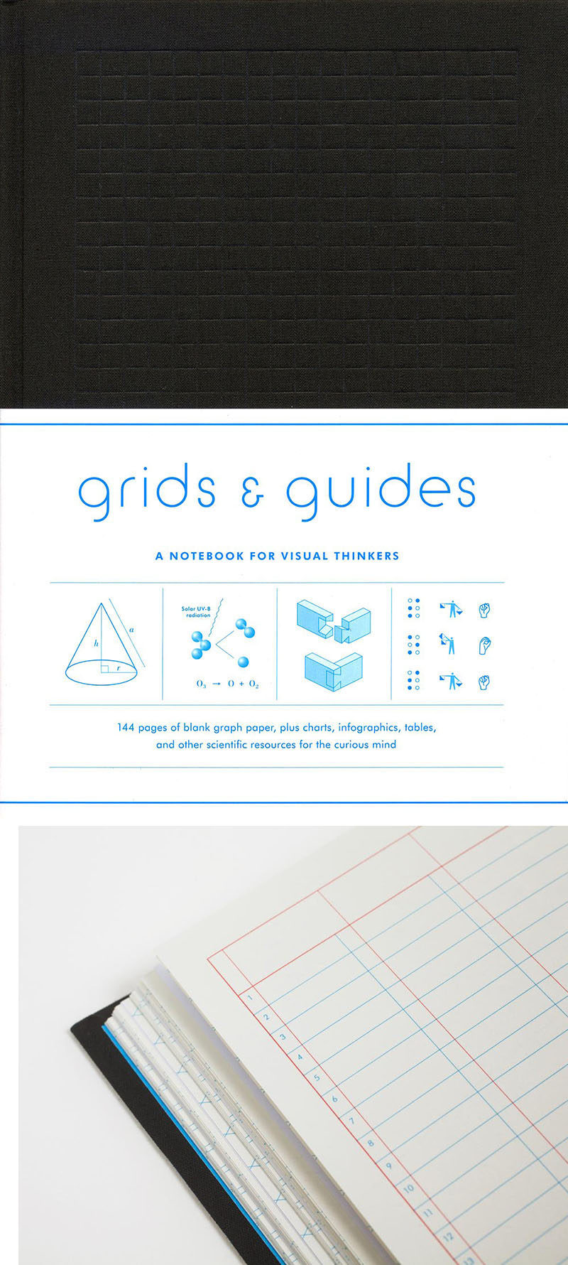 The pages of these notebooks are full of all sorts of different grids perfect for creating different designs and jotting down organized lists. #GiftIdeas #Architect #InteriorDesigner #ModernGiftIdeas