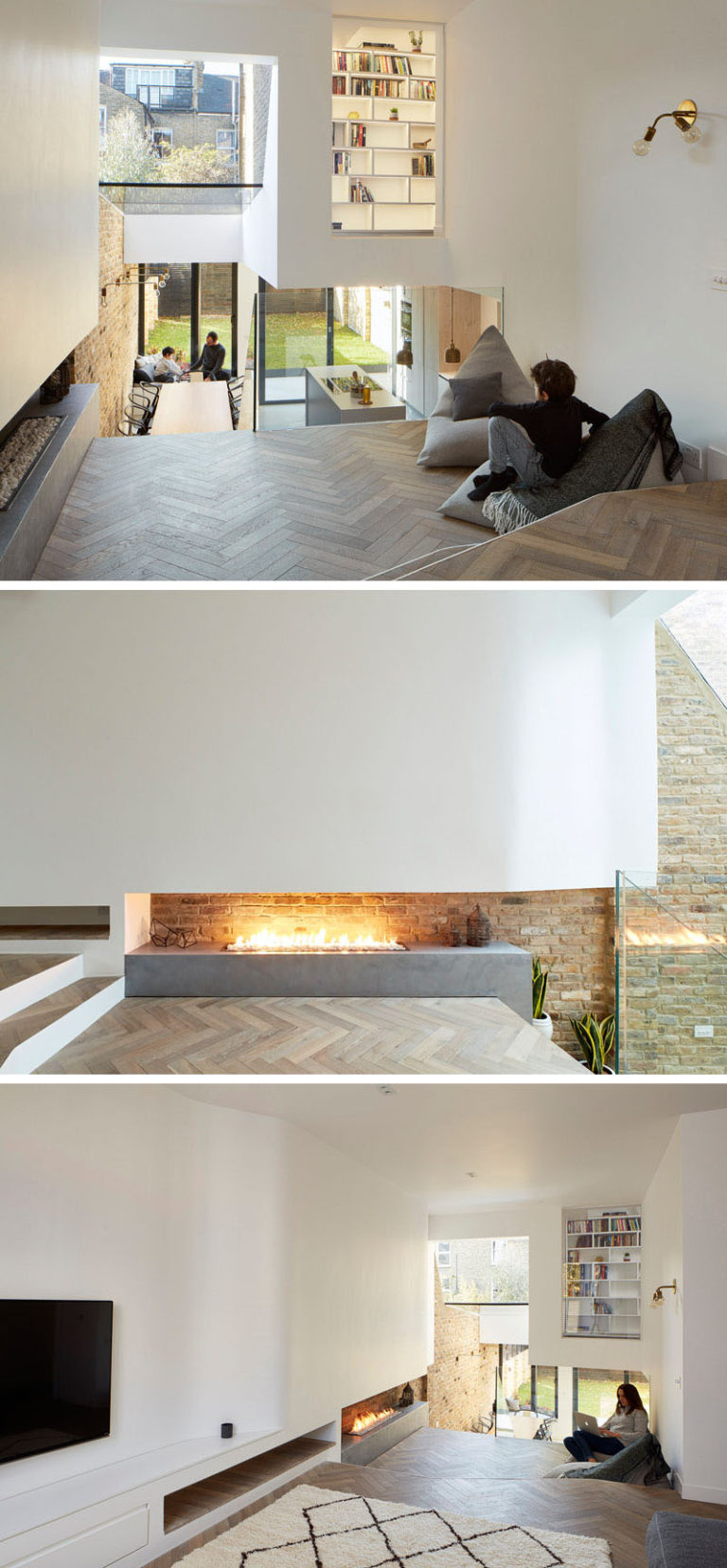 This British Home Has Been Redesigned To Include A Split-Level Interior