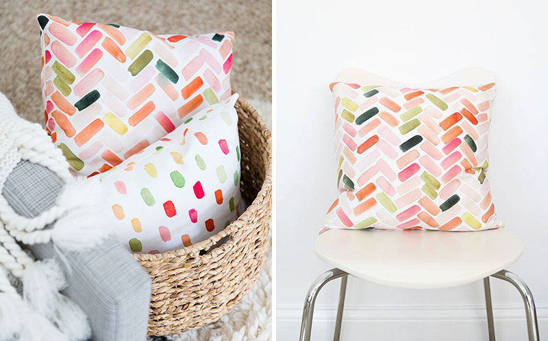 6 Ideas For Including Herringbone Patterns Into Your Interior // Herringbone Pillows