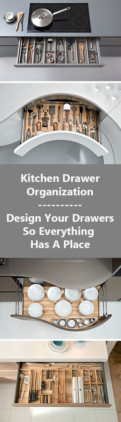 Kitchen Drawer Organization - Design Your Drawers So Everything Has A Place