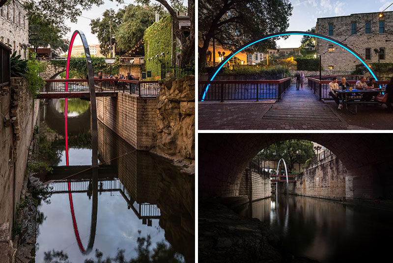 East Side Collective together with Drophouse Design have designed "Deep Curiosity, a light art sculpture created as a temporary installation in Texas.