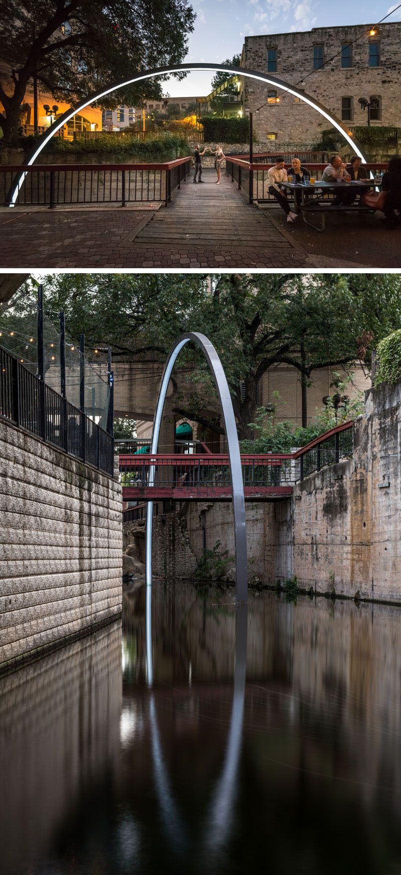 East Side Collective together with Drophouse Design have designed "Deep Curiosity, a light art sculpture created as a temporary installation in Texas.